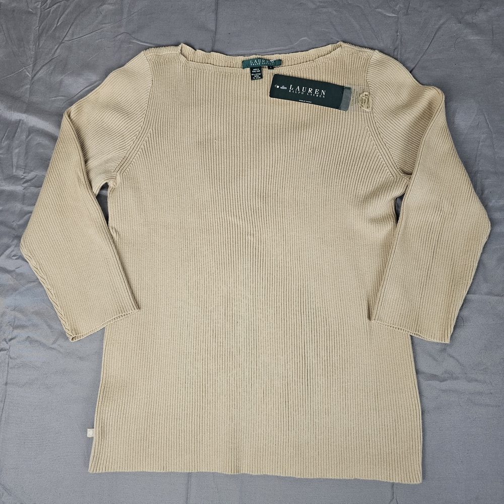 Lauren Ralph Lauren Beige Crew Neck Sweater